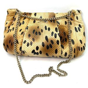 Christian Louboutin Medium Lolita Montone Python Leopard Shoulder Bag Clutch